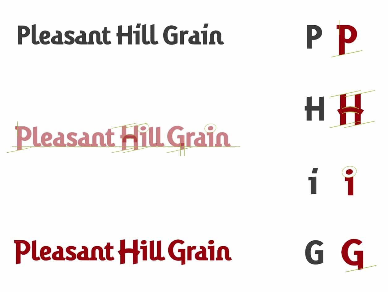Pleasant Hill Grain Logo MockUp Poster The Logo Smith