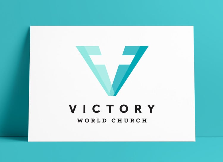 Victory Church Cross Logo for sale MockUp Poster The Logo Smith