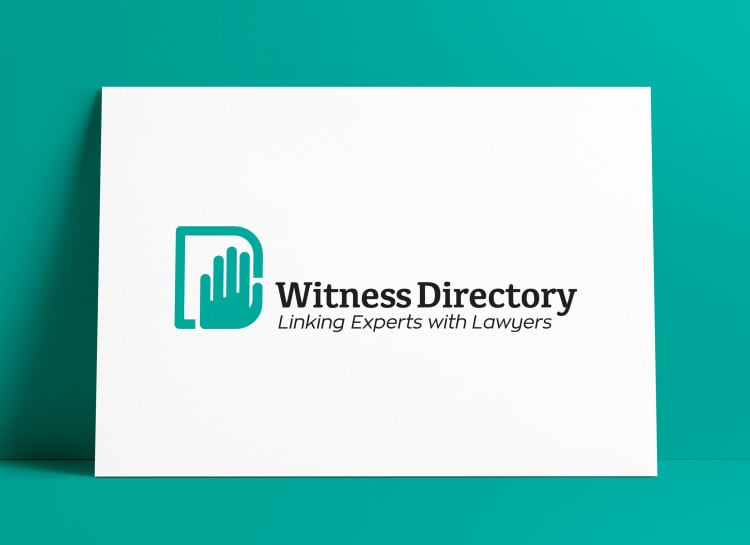 Witness Directory Linking Expert Witnesses with Lawyers Logo Designed by The Logo Smith