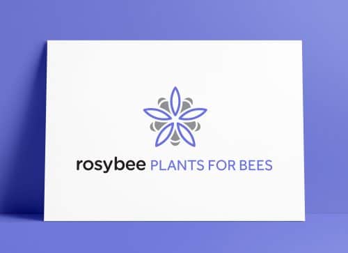 RosyBee Plants for Bees Logo Designed by The Logo Smith