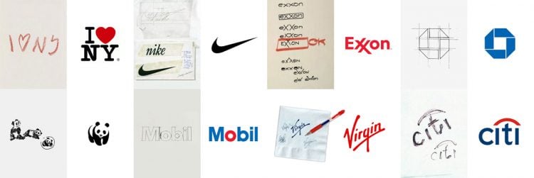logo sketches and logo napkin doodle sketches