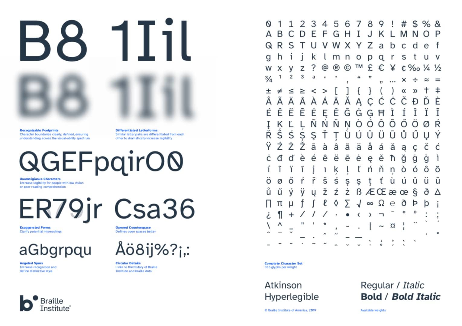 Atkinson Hyperlegible Typeface Free Download