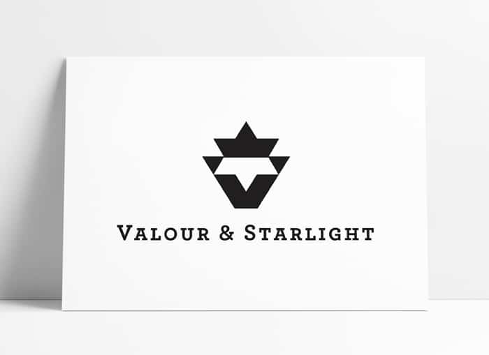 Initial V Star Logo Design for Sale Designed by The Logo Smith