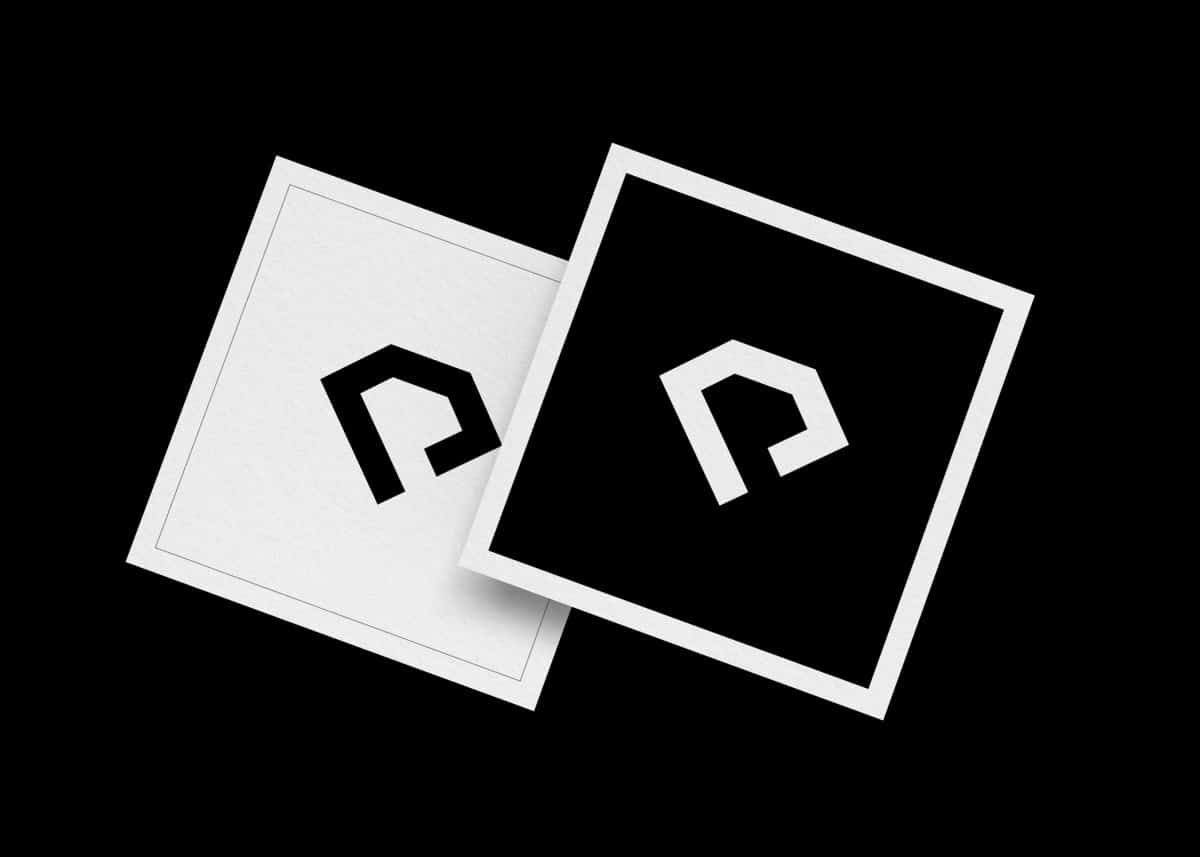 Initial P & Letter P Diamond Shape Logo Mark for Sale Designed by The Logo Smith