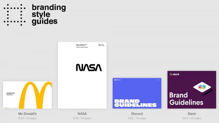 The branding style guidelines archive