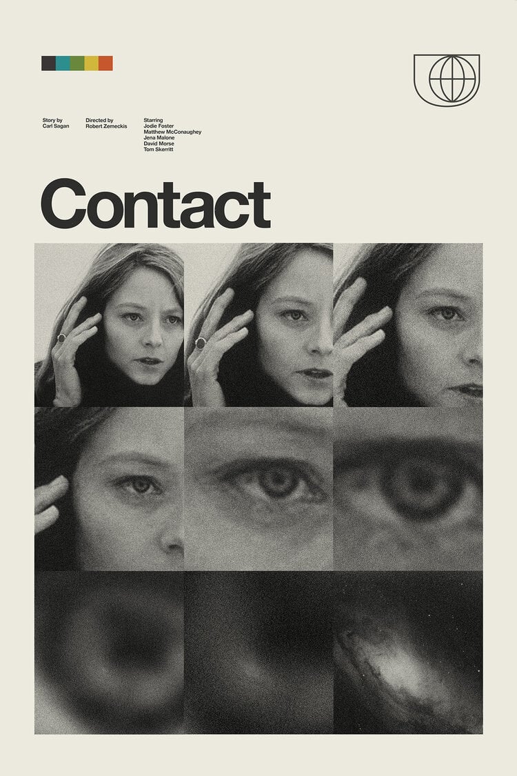 Contact Retro Modern Movie Poster designed by Patrick Concepcion