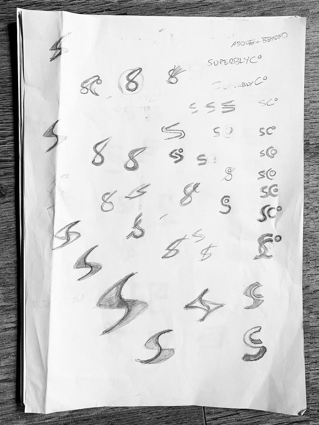 Logo Design Sketches for Initial S Letter S SuperblyCo