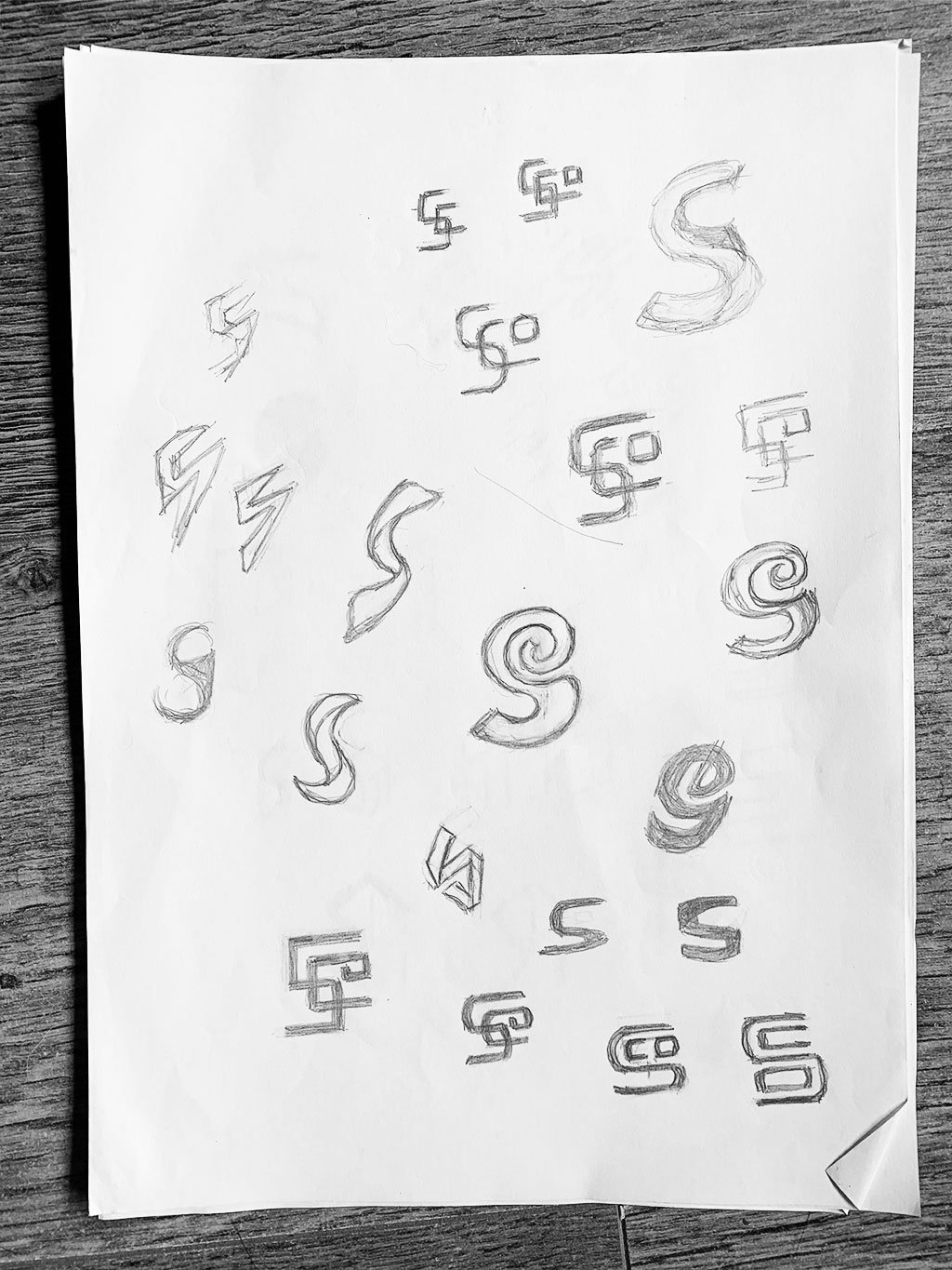 Logo Design Sketches for Initial S Letter S SuperblyCo