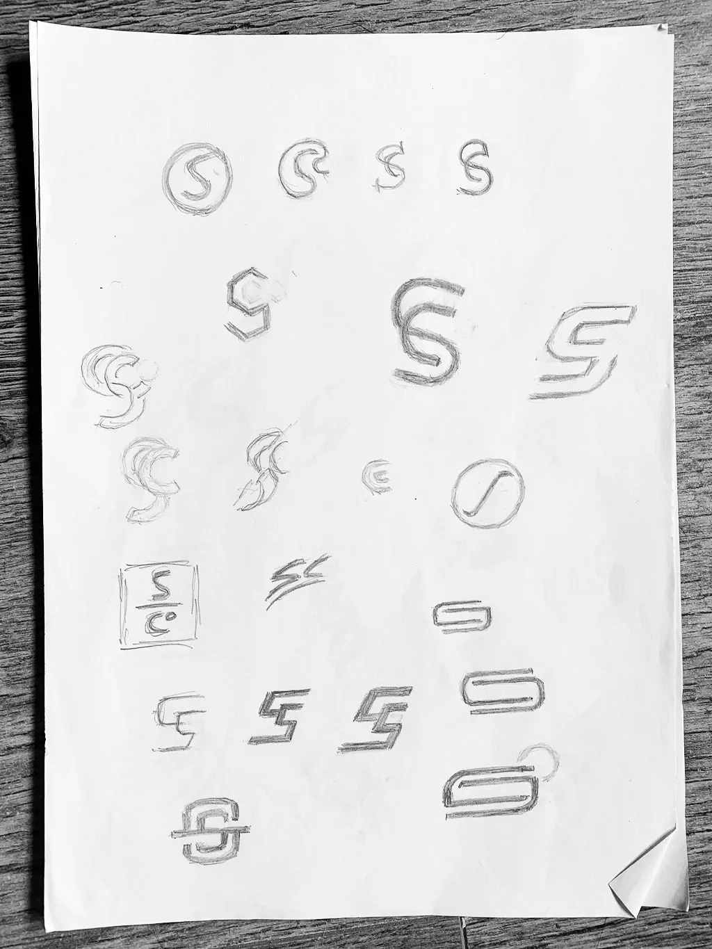 Logo Design Sketches for Initial S Letter S SuperblyCo