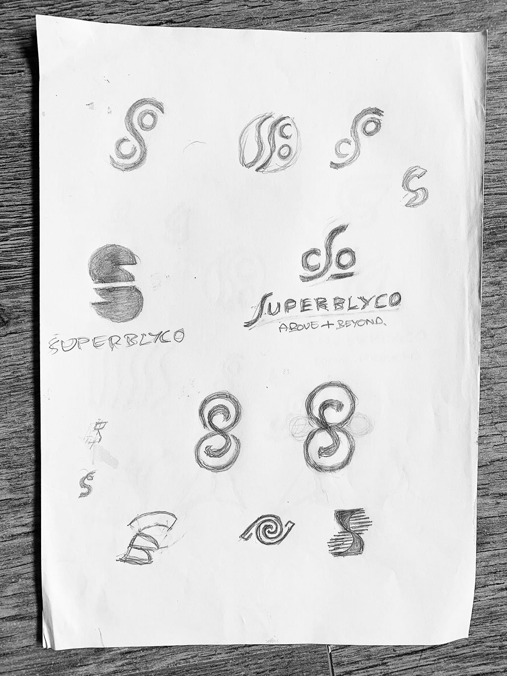 Logo Design Sketches for Initial S Letter S SuperblyCo