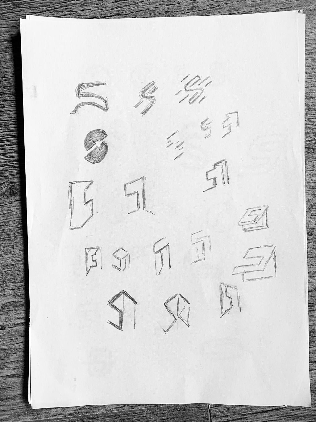 Logo Design Sketches for Initial S Letter S SuperblyCo