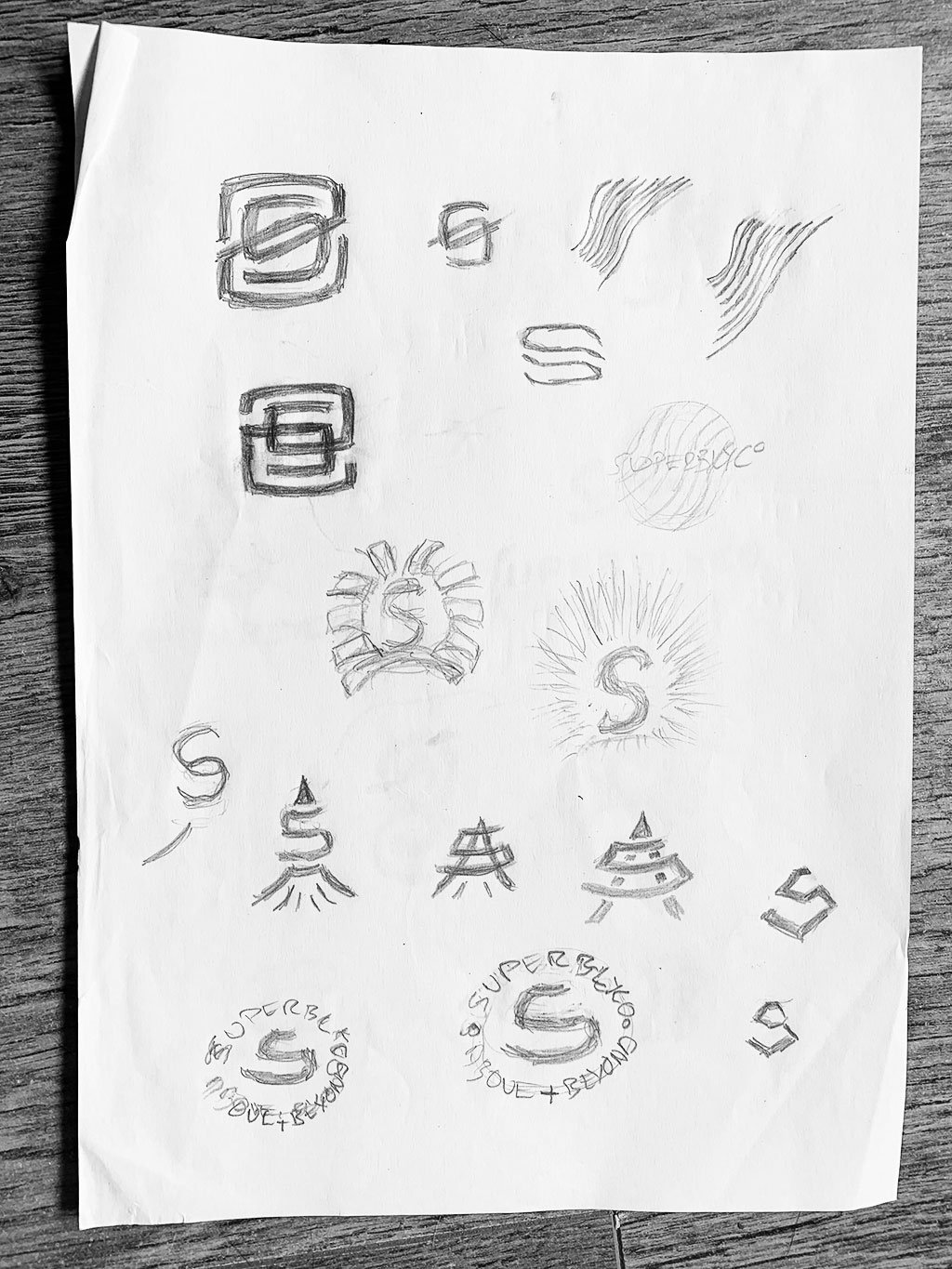 Logo Design Sketches for Initial S Letter S SuperblyCo