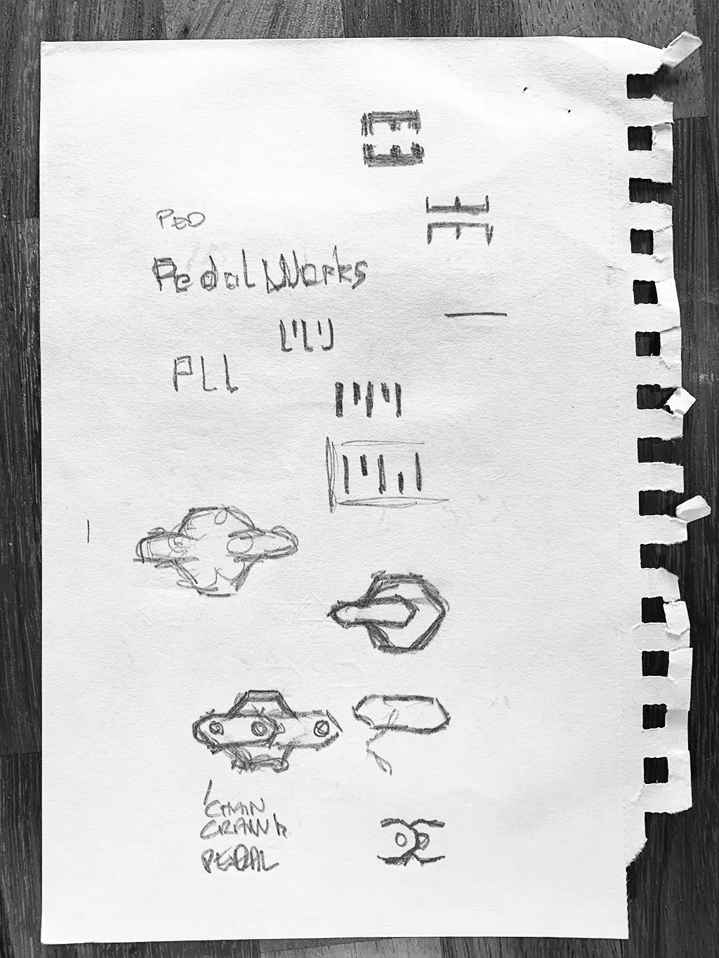 PedalWorks Bike Shop Logo Sketches by The Logo Smith