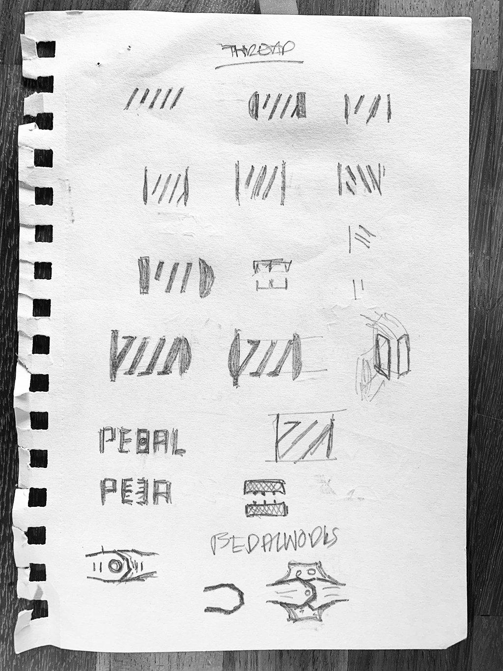 PedalWorks Bike Shop Logo Sketches by The Logo Smith