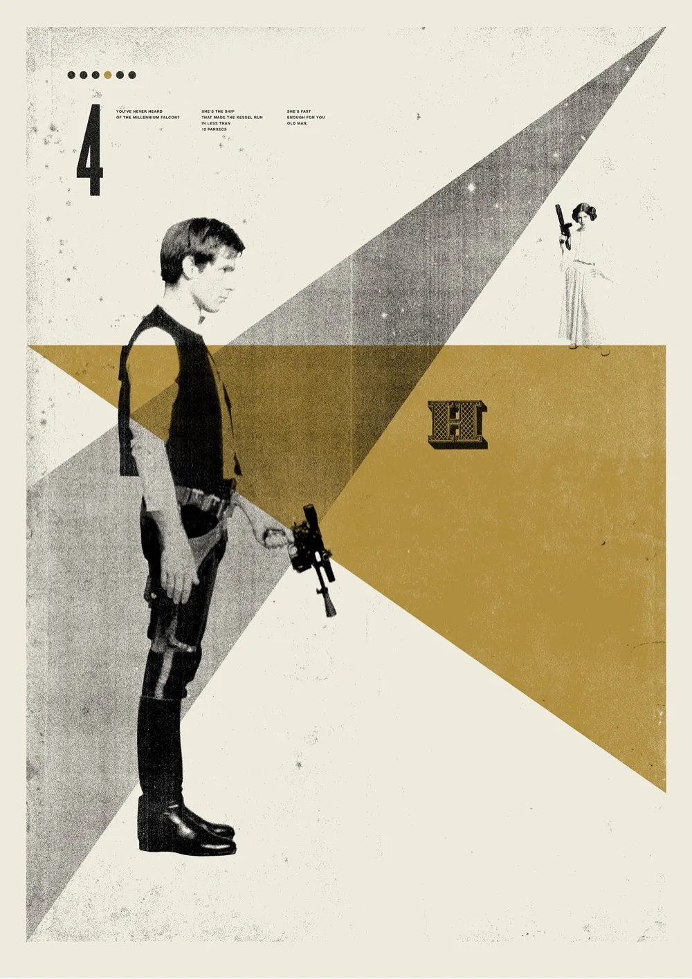 Starwars Retro Modern Movie Poster designed by Patrick Concepcion