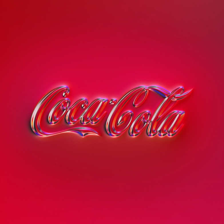 Coca-Cola Chrome Logo - Famous Logos in Neon Chrome Designed by Martin Naumanna