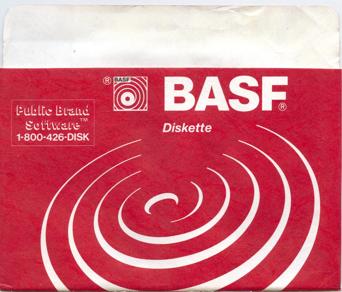 BASF Floppy Diskette DIsk Cover Sleeves