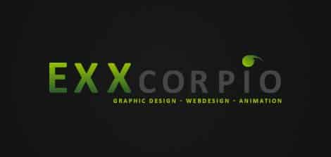 exxcorpio logo design
