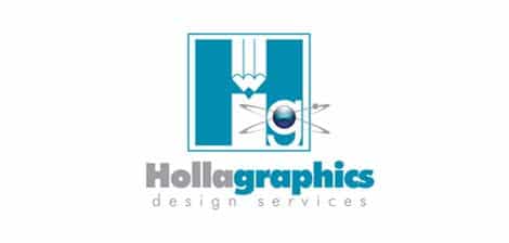 hollagraphics logo design
