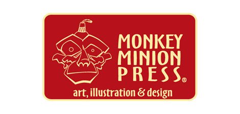 monkey minion press logo design