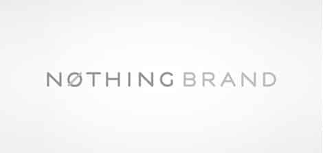 nothing brand logo design